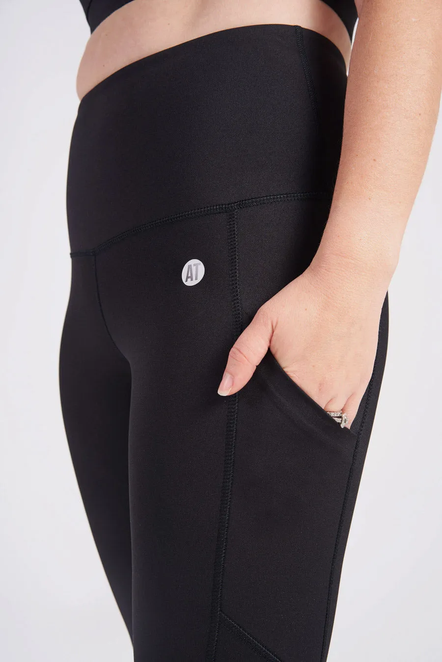 Petite Smart Pocket Full Length Tight - Black