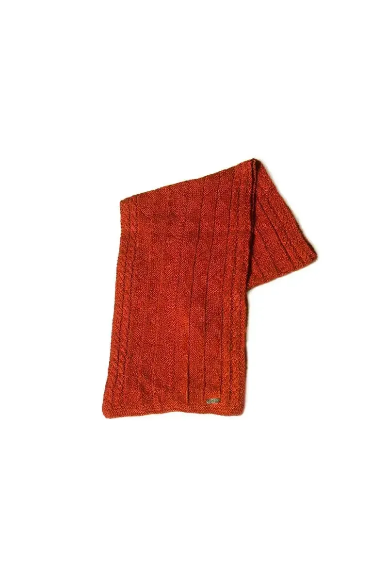 Rogelio Unisex Scarf Bison, Merino & Silk