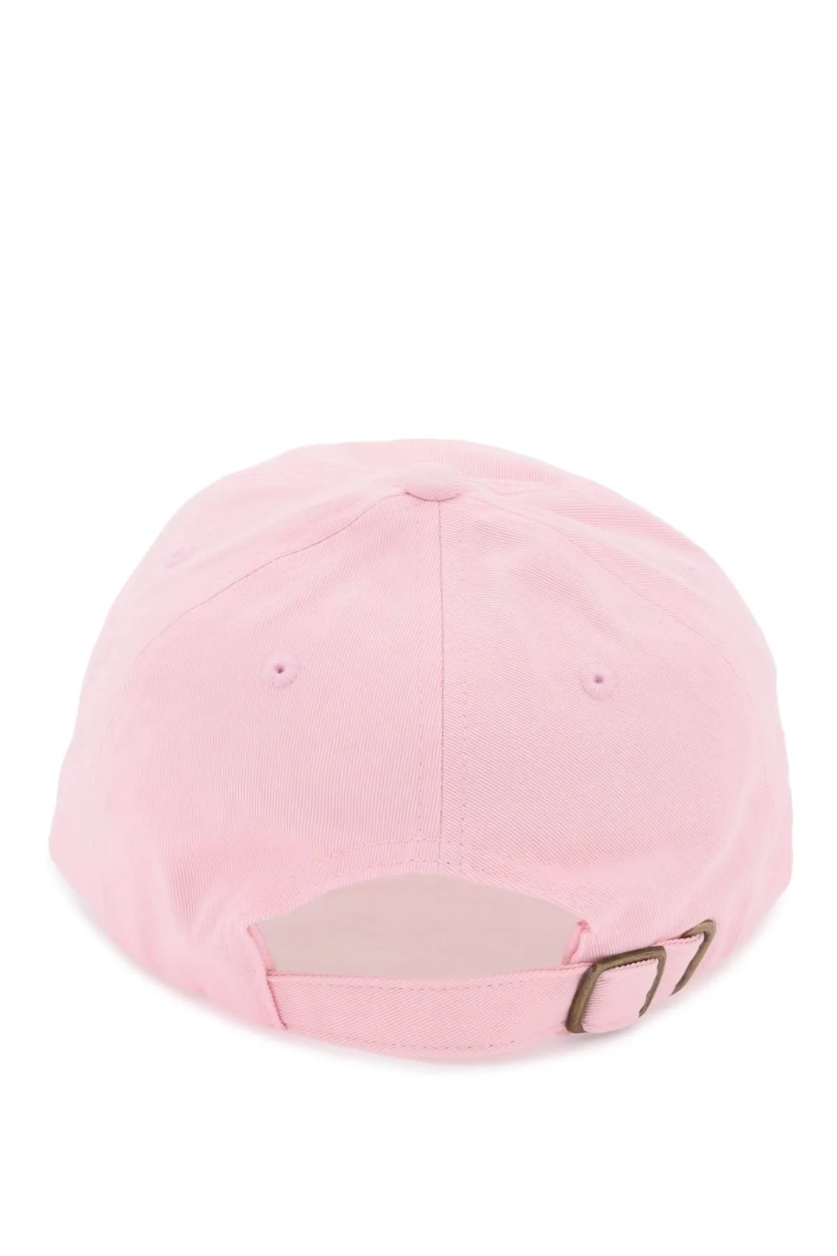 Rotate cotton baseball cap with rhinestone logo