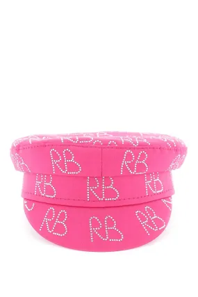 Ruslan baginskiy rhinestones baker boy cap