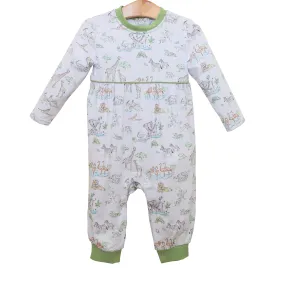 Safari Animals LS Romper