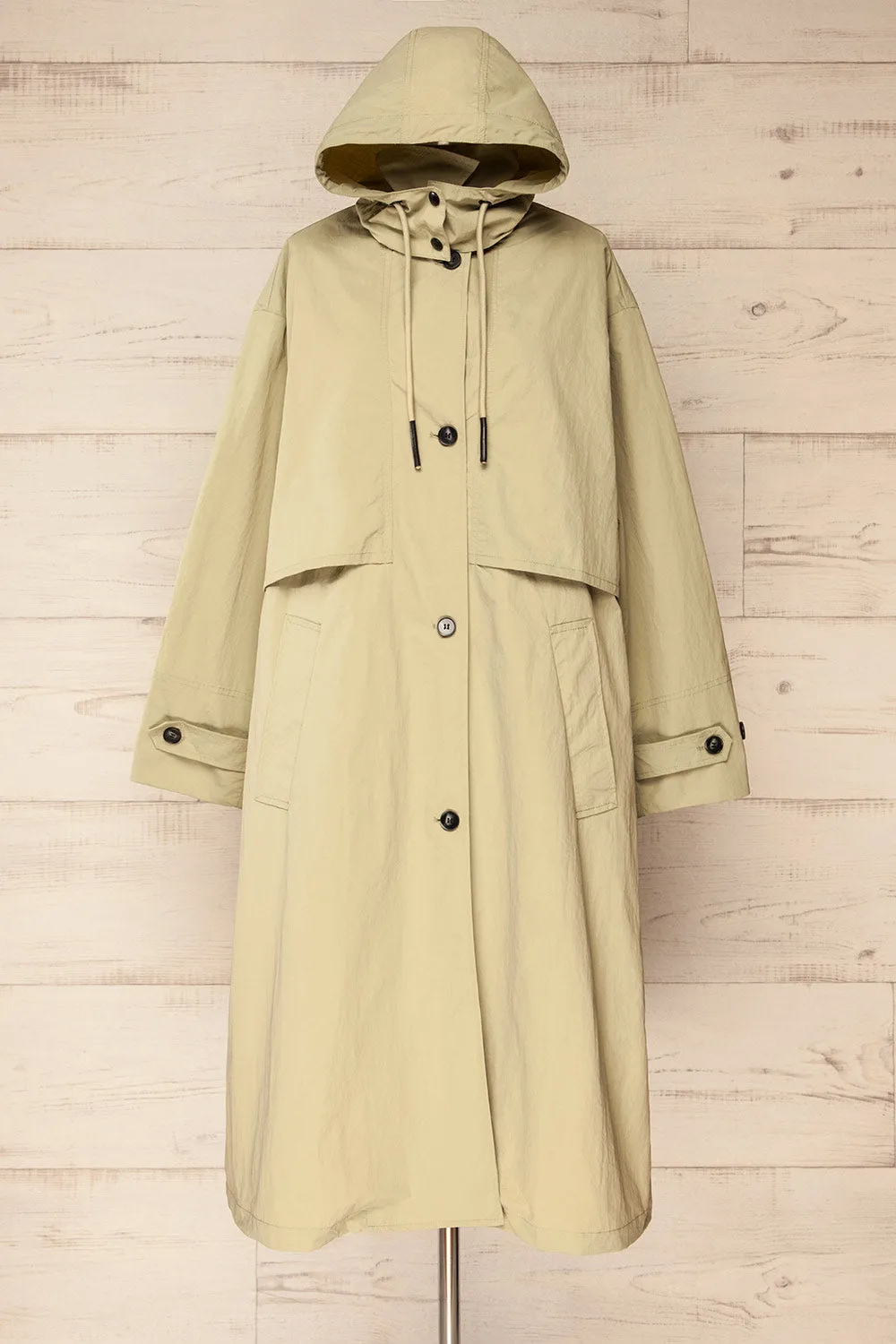 Saint-Sebastien | Oversized Button-Up Raincoat