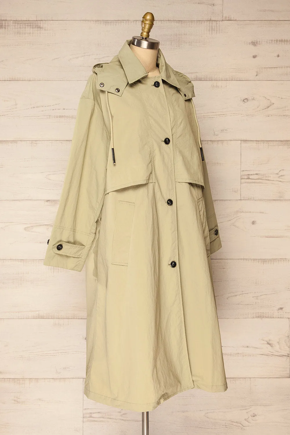 Saint-Sebastien | Oversized Button-Up Raincoat