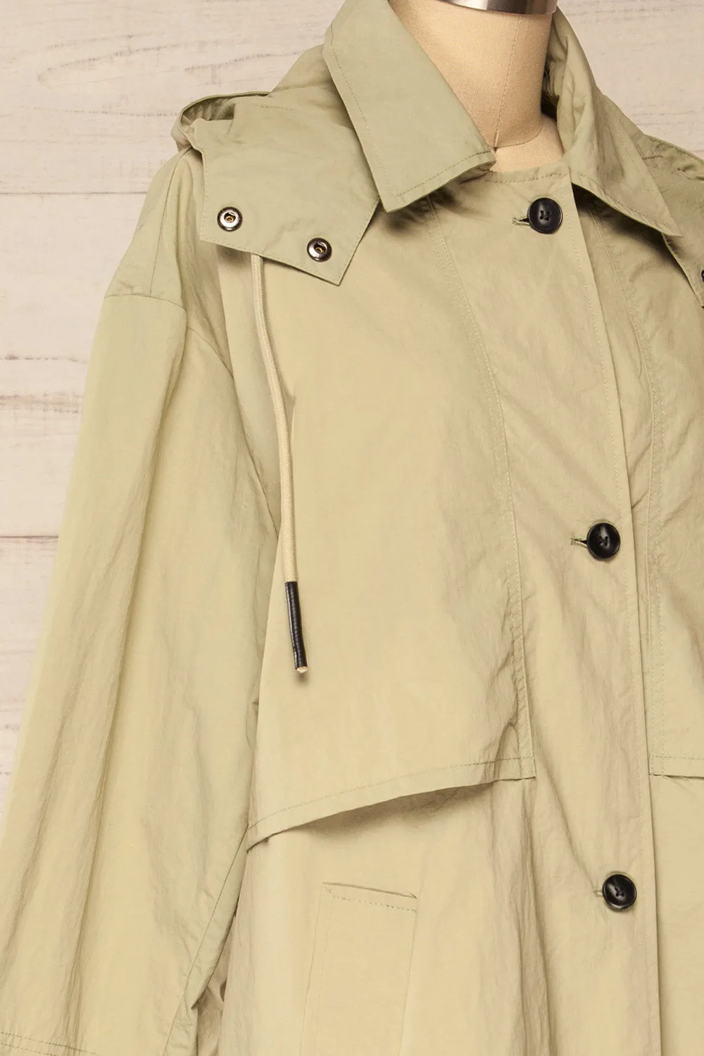 Saint-Sebastien | Oversized Button-Up Raincoat