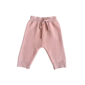 Salmon Pink Knit Pants