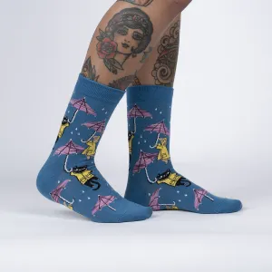 Sock It To Me Women's Crew Socks - Petting In The Rain