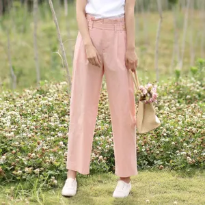 Spring Autumn Women Casual cotton Pants with Pockets SXM97273