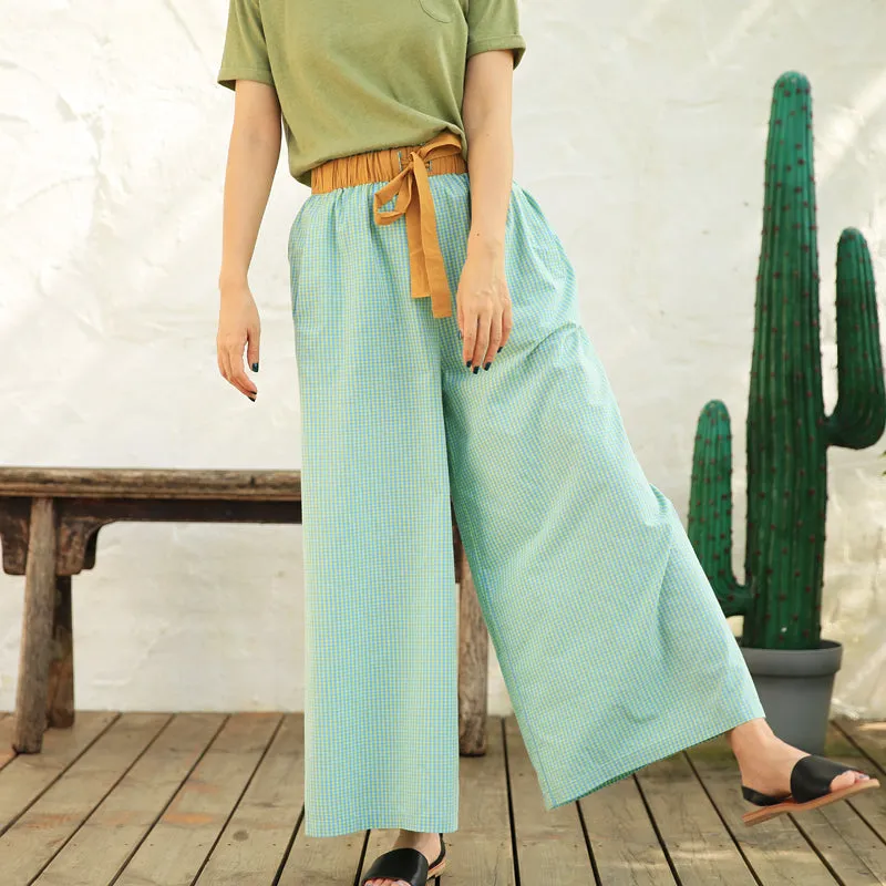 Spring Autumn Women Casual Cotton Pants with Pockets Z98401