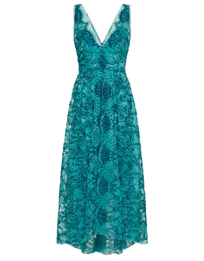 Stephanie Dress Turquoise - Australian Made