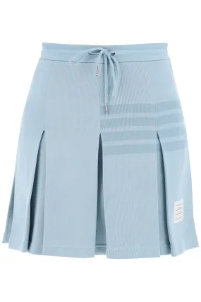 Thom Browne knitted 4-bar pleated skirt