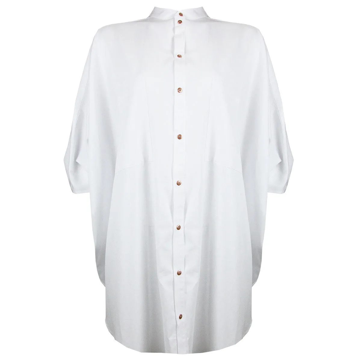 Tisdale Batwing Shirtdress in White