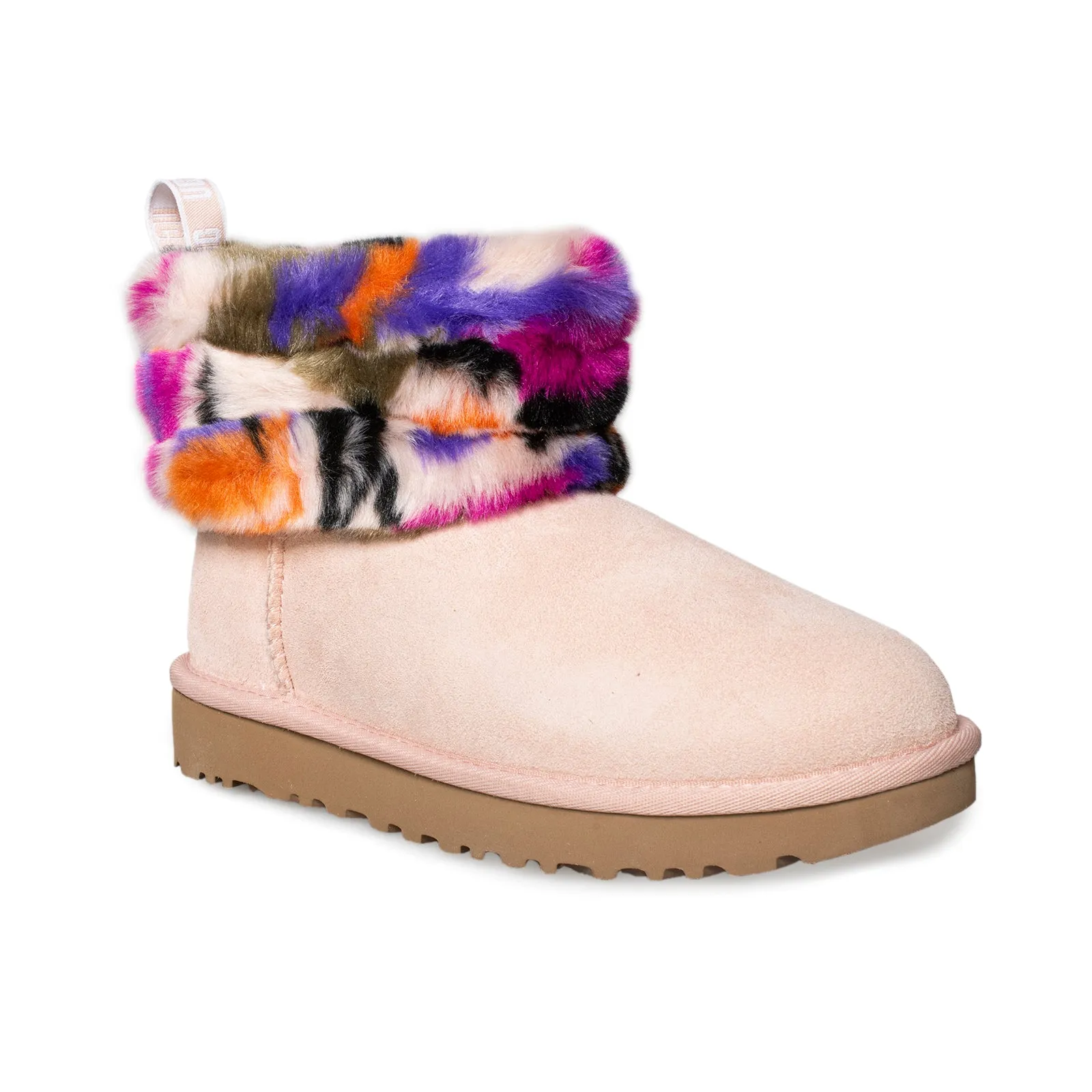 UGG Fluff Mini Quilted Motlee Multi Colored Boot's - Women's