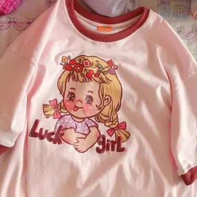 Vintage Lucky Girl Tee