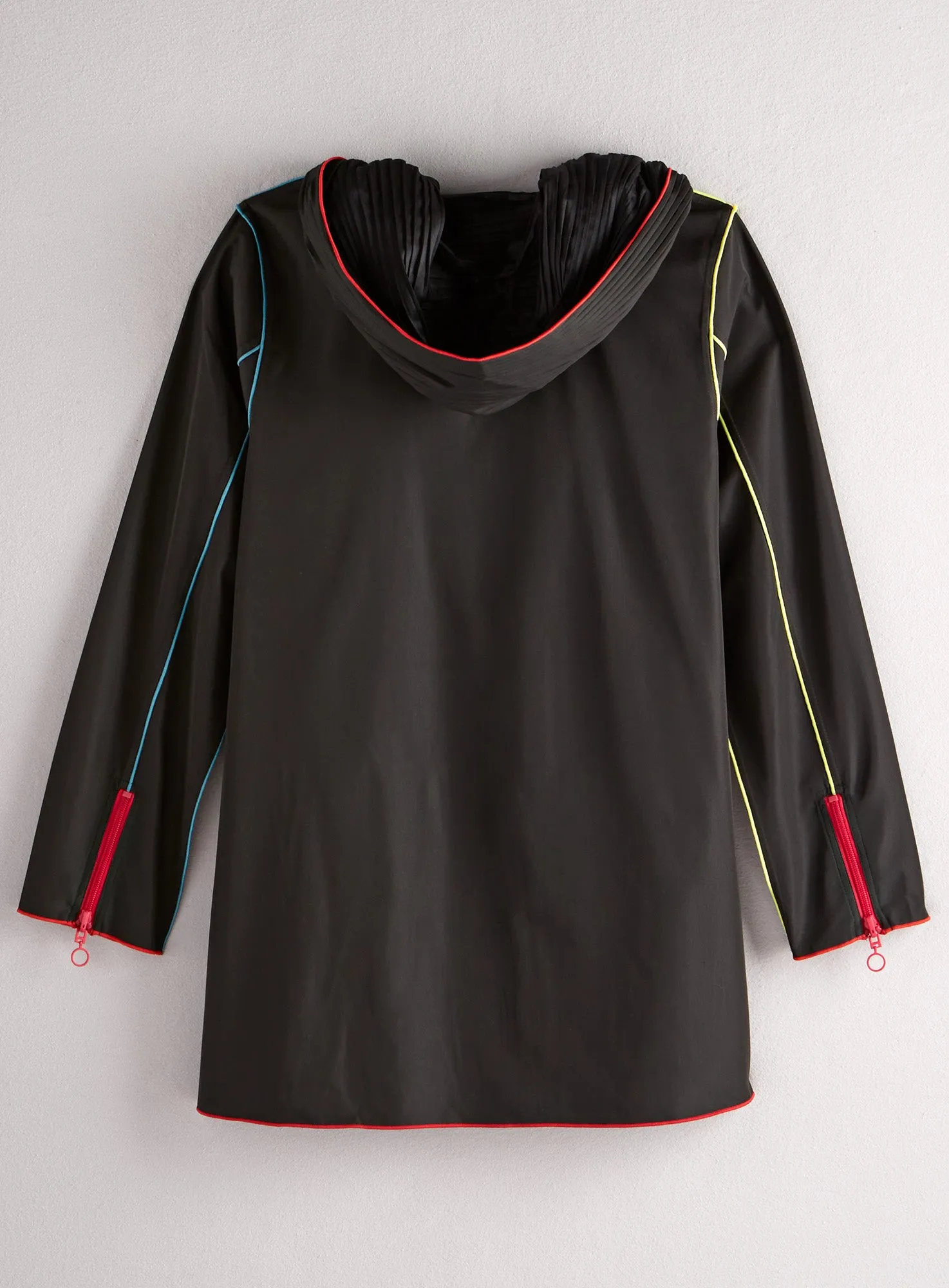 Zips and Pleats Raincoat FINAL SALE (No Returns)